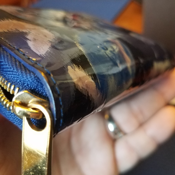 SOLD@! Auth. Louis Vuitton Ikat BlueVernis Flora - Picture 3 of 7